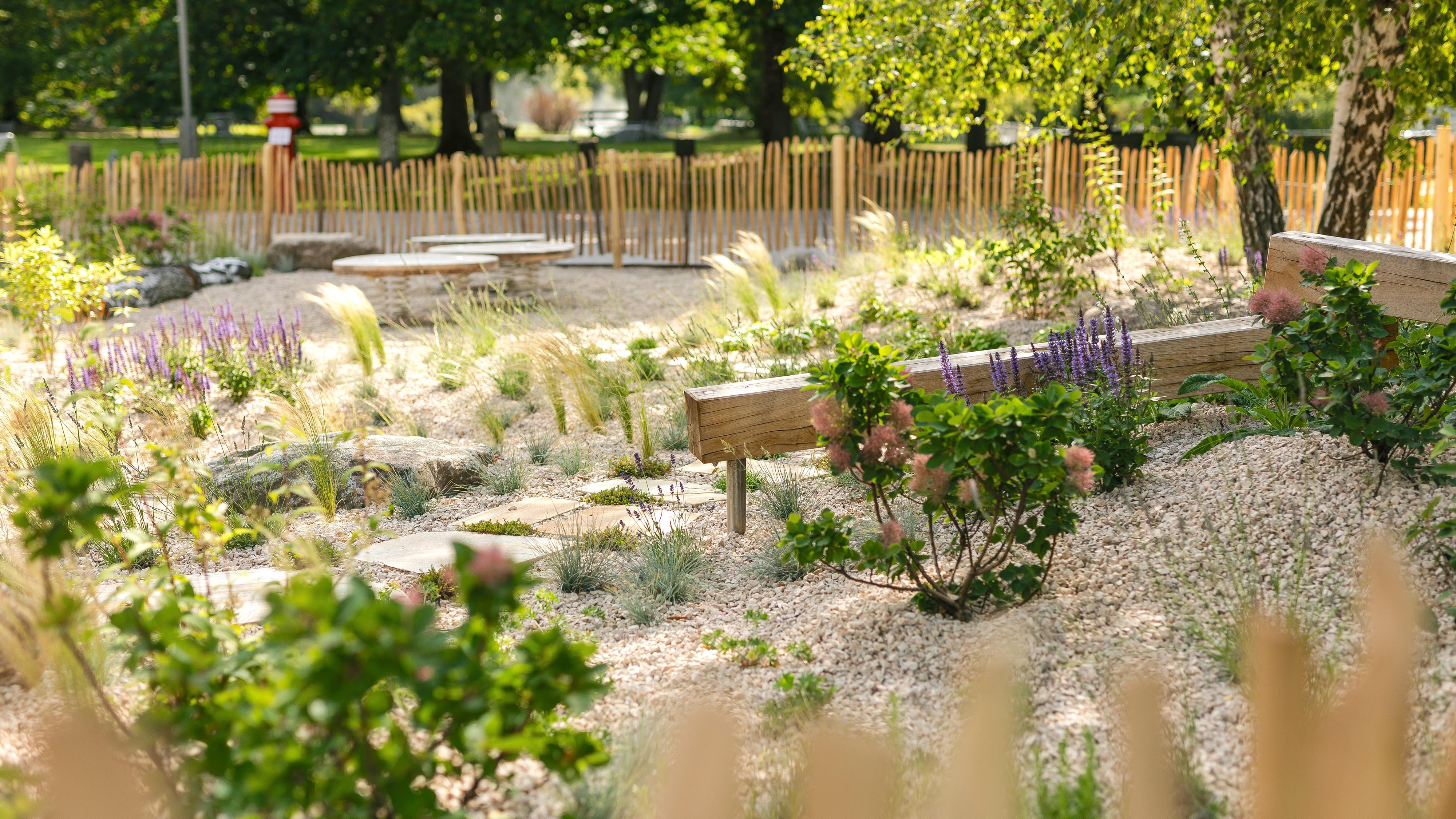 In der 'Grünen Oase' kommen Pflanz- und Spielfläche zusammen